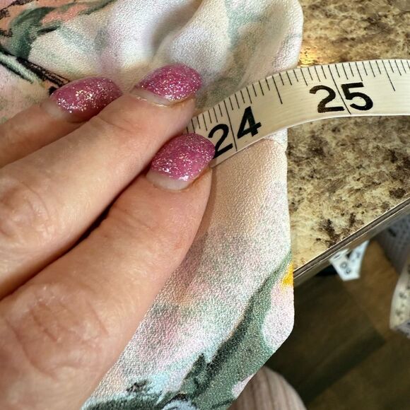 DN Design Floral Dress Pink Yellow Green Size 22W NWT - Picture 7 of 11